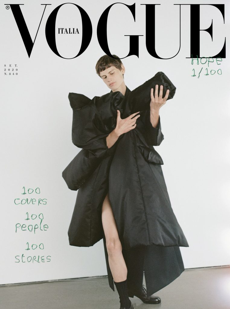 新冠肺炎疫情 義大利版本Vogue Hope封面