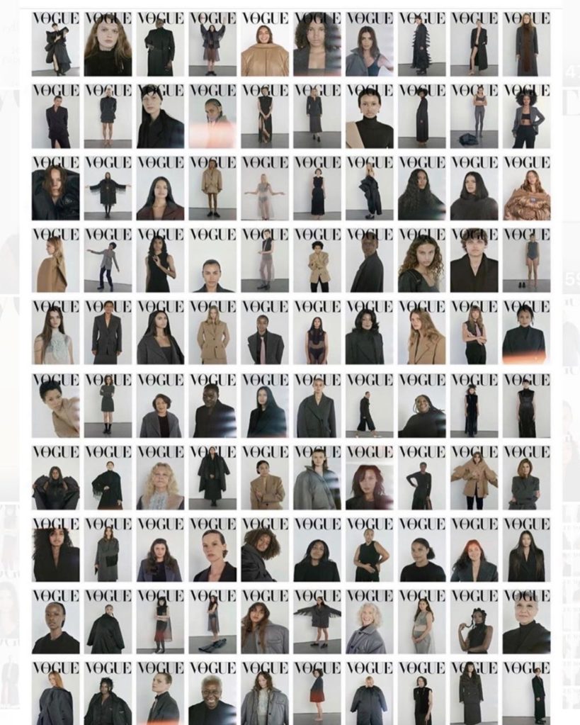 新冠肺炎疫情 義大利版本Vogue Hope封面